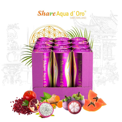 12 kos - Share Aqua d'Oro® - "Zlata voda" Pijača iz fermentiranega sadja in zelenjave