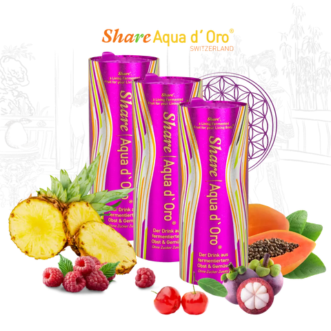 6 kos - Share Aqua d'Oro® - Pijača iz fermentiranega sadja in zelenjave